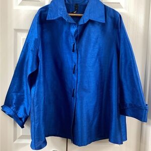 Elegant Blue Women's Blouse